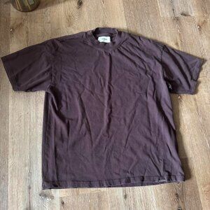 Represent Clo Brown Cotton Tee Shirt Size S